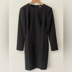 Alexander McQueen Black Dress Zipped sleeves LBD Size US6